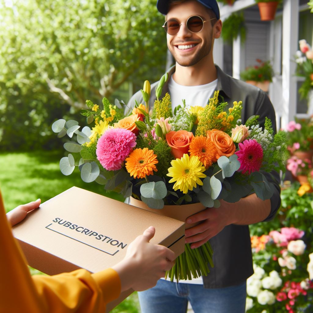 An image illustration of a Flower Subscription