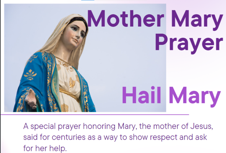 An image illustrating Mother Mary Prayer